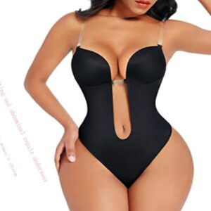 Plunge Bra thong body suit